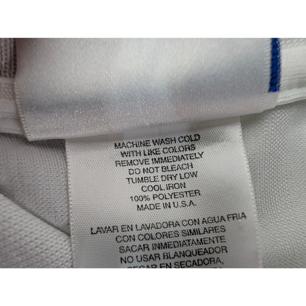 Adidas Westport Soccer Assn Jersey Polo Shirt Men's Size M White Navy #27 USA - Picture 8 of 9